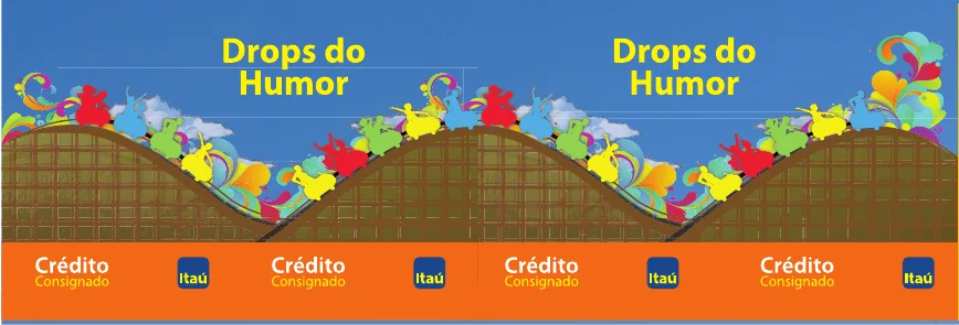 Itaú — rótulo Drops do Humor